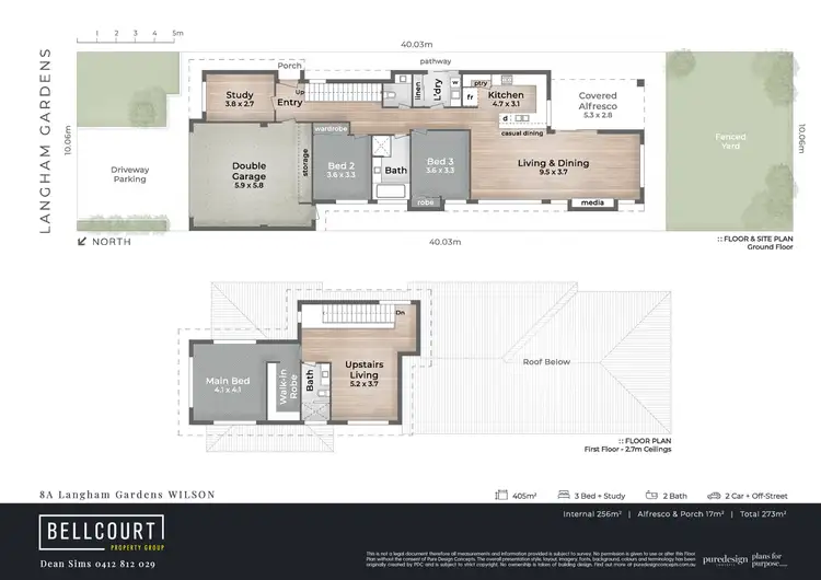 Floorplan of Homely house listing, 8A Langham Gardens, Wilson WA 6107