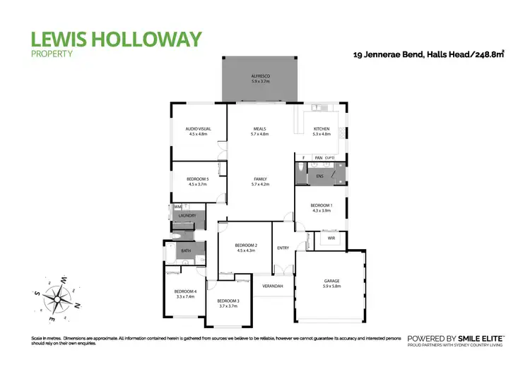 Floorplan of Homely house listing, 19 Jennerae Bend, Halls Head WA 6210