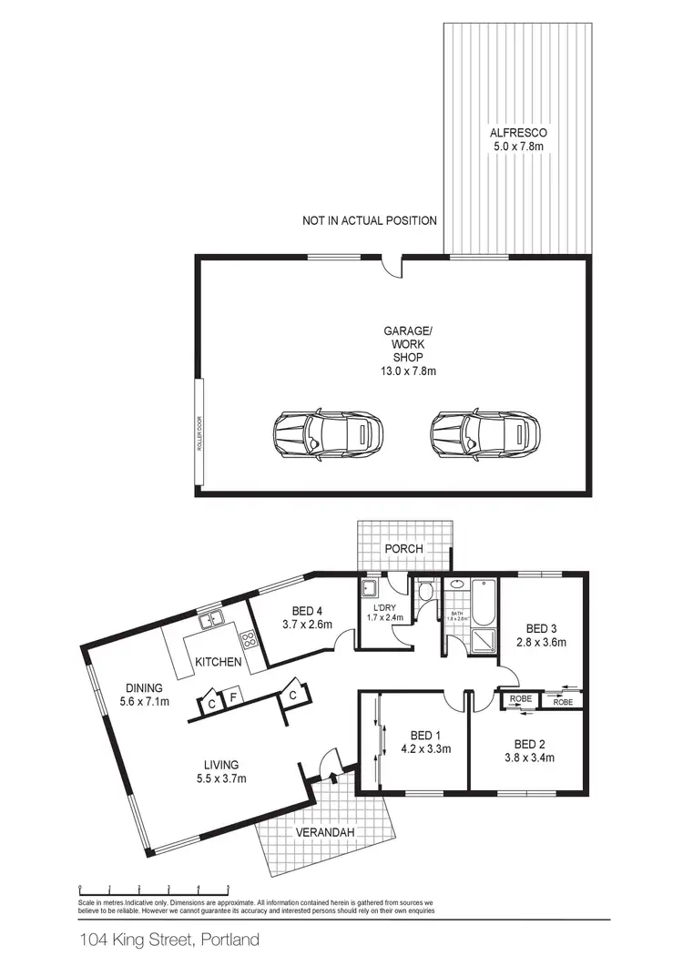 Floorplan of Homely house listing, 104 King Street, Portland VIC 3305