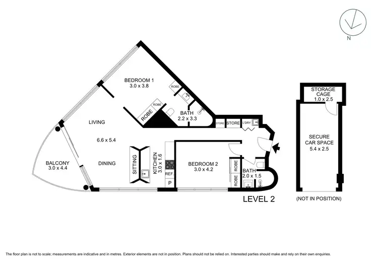 Floorplan of Homely apartment listing, 208/1 Meriton Street, Gladesville NSW 2111