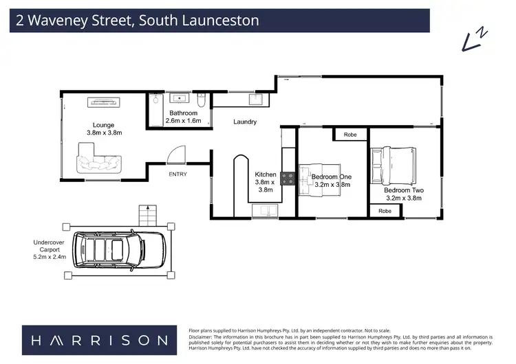 Floorplan of Homely house listing, 2 Waveney Street, South Launceston TAS 7249