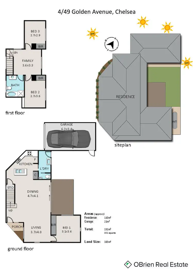 Floorplan of Homely townhouse listing, 4/49 Golden Avenue, Chelsea VIC 3196