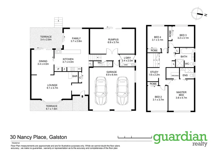 Floorplan of Homely house listing, 30 Nancy Place, Galston NSW 2159