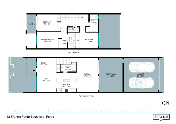 Floorplan of Homely house listing, 52 Francis Forde Boulevard, Forde ACT 2914
