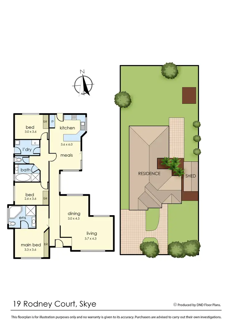 Floorplan of Homely house listing, 19 Rodney Court, Skye VIC 3977