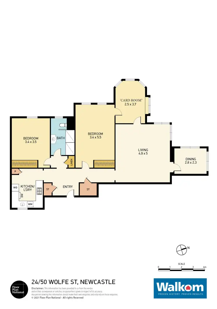 Floorplan of Homely apartment listing, 24/50 Wolfe Street, Newcastle NSW 2300
