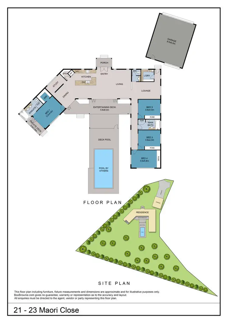 Floorplan of Homely house listing, 21-23 Maori Close, Clifton Beach QLD 4879