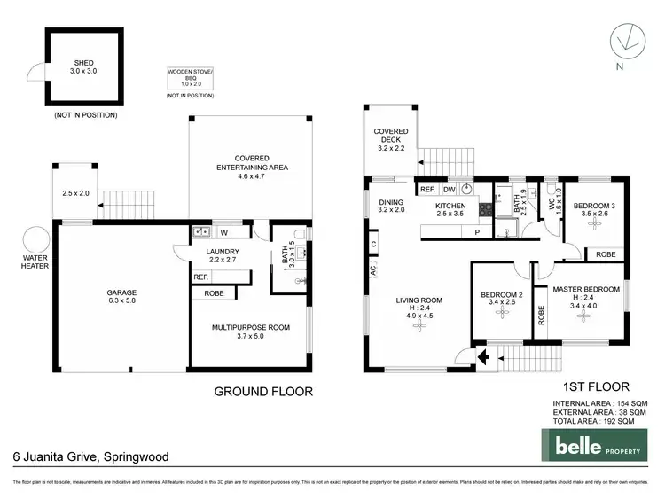 Floorplan of Homely house listing, 6 Juanita Grove, Springwood QLD 4127