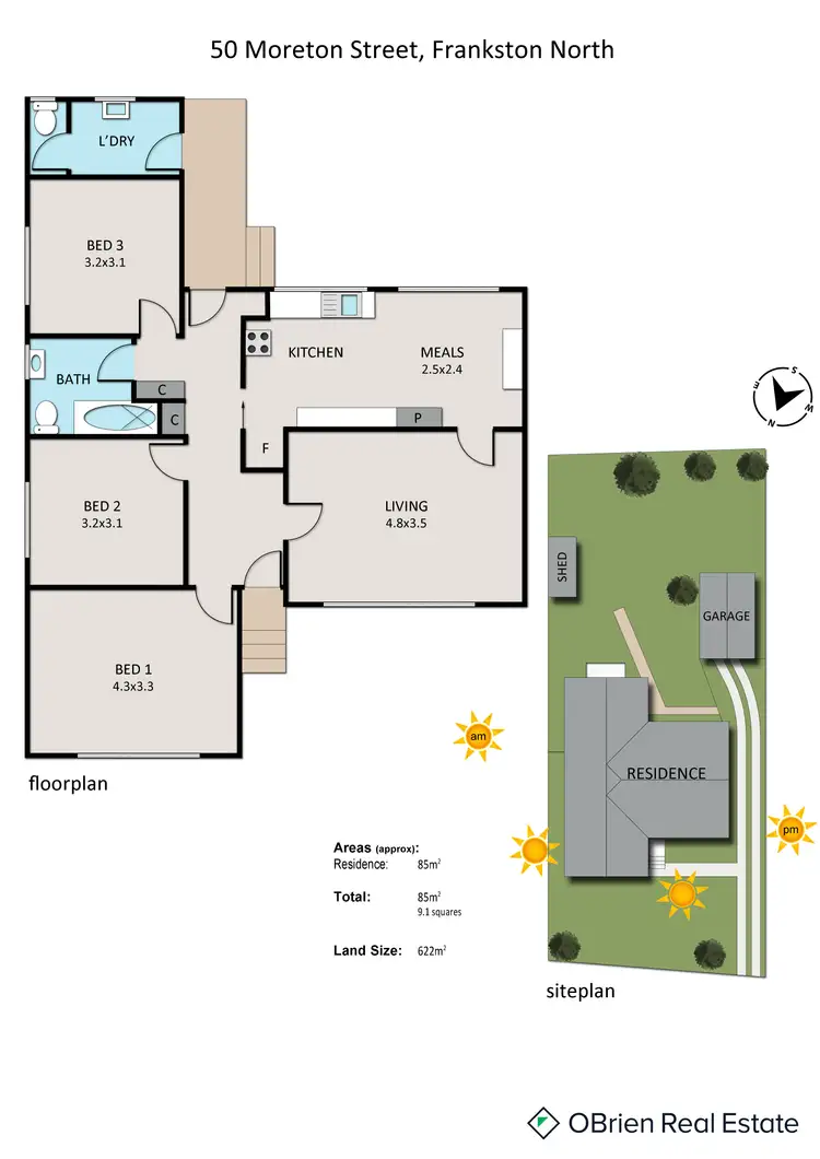 Floorplan of Homely house listing, 50 Moreton Street, Frankston North VIC 3200