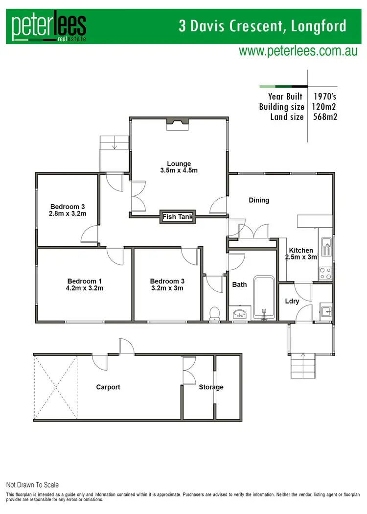 Floorplan of Homely house listing, 3 Davis Crescent, Longford TAS 7301