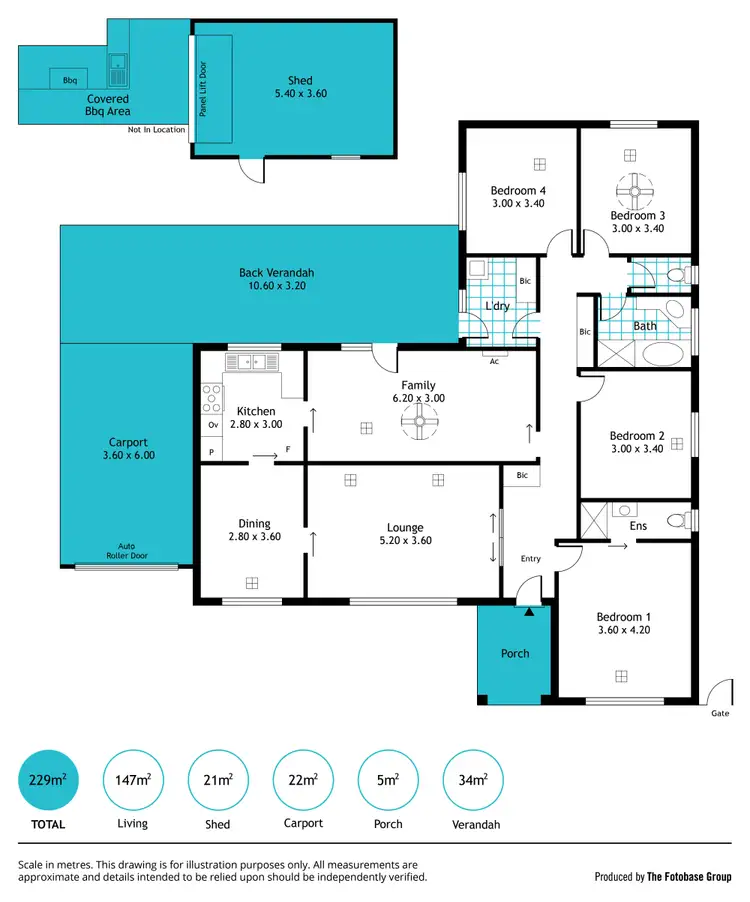 Floorplan of Homely house listing, 10 Gluyas Avenue, Grange SA 5022