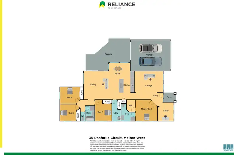 Floorplan of Homely house listing, 35 Ranfurlie Circuit, Melton West VIC 3337