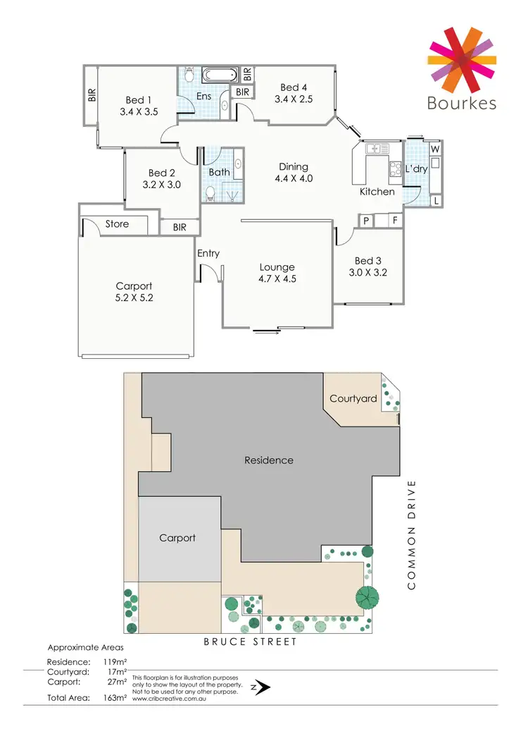 Floorplan of Homely villa listing, 1/5 Bruce Street, Como WA 6152