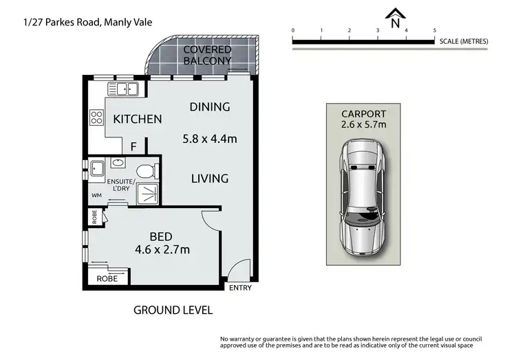 Floorplan of Homely apartment listing, 1/27 Parkes Street, Manly Vale NSW 2093