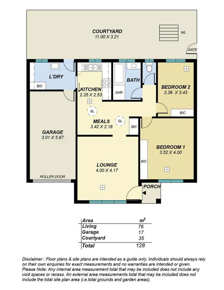 Floorplan of Homely unit listing, 5/17 David Avenue, Glenelg North SA 5045