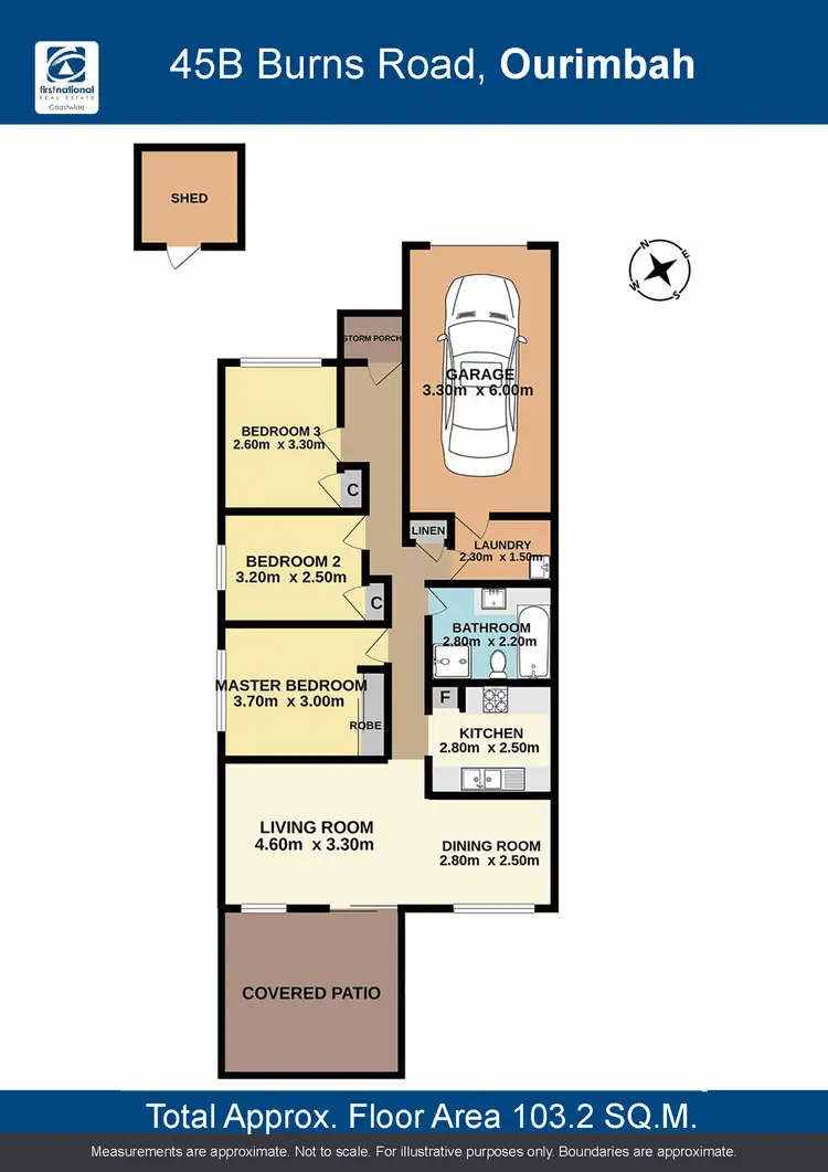 Floorplan of Homely semi-detached listing, 45B Burns Road, Ourimbah NSW 2258