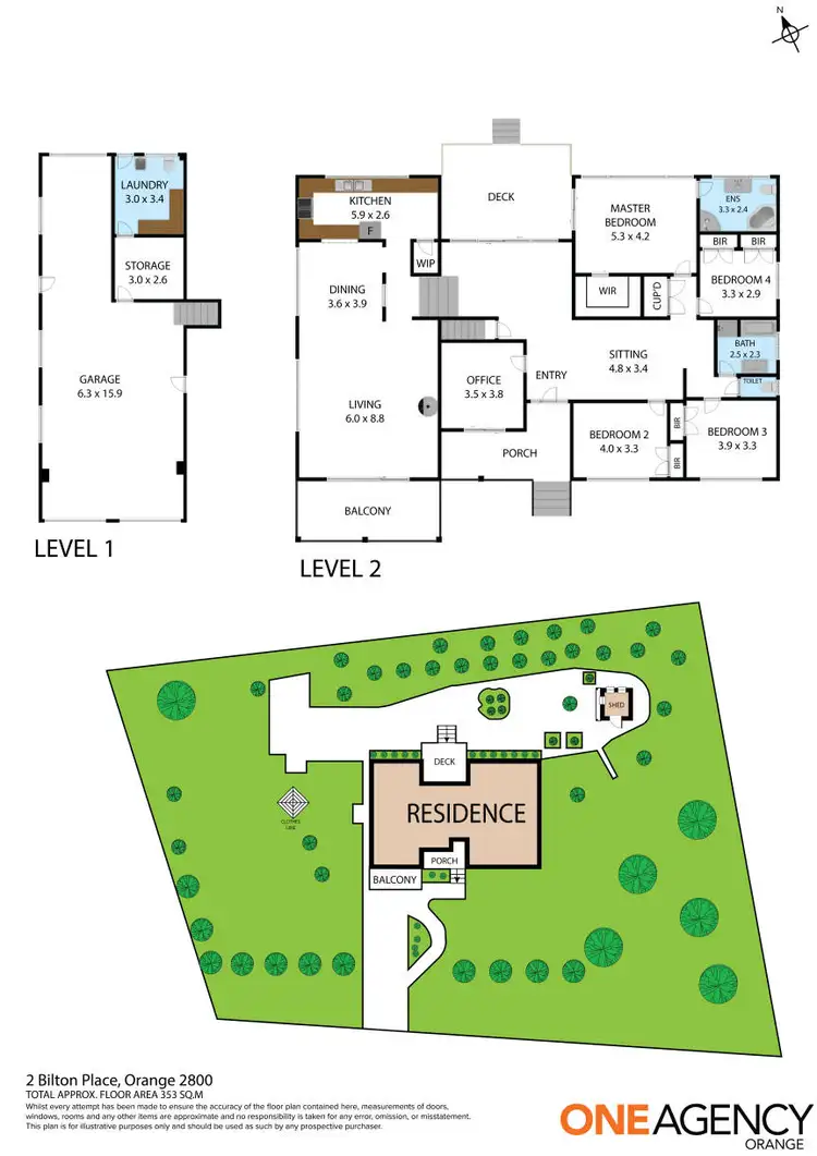 Floorplan of Homely house listing, 2 Bilton Place, Orange NSW 2800