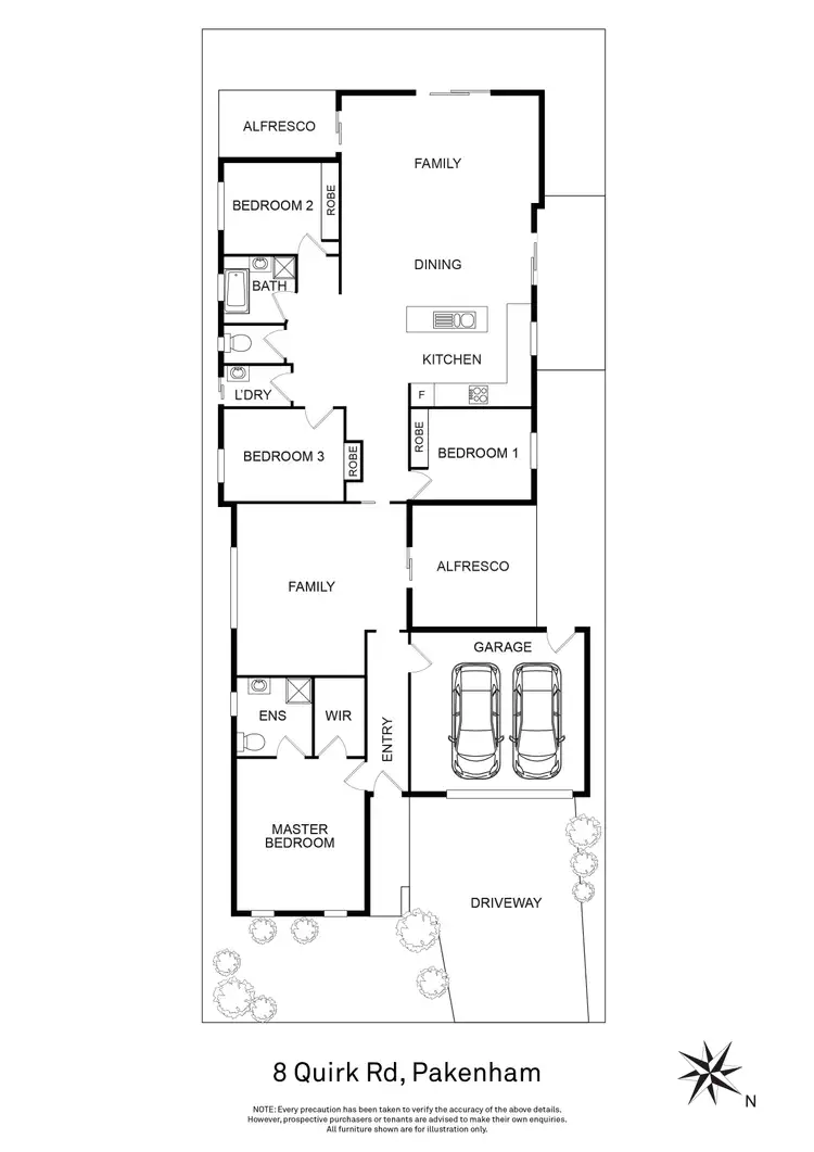 Floorplan of Homely house listing, 8 Quirk Road, Pakenham VIC 3810