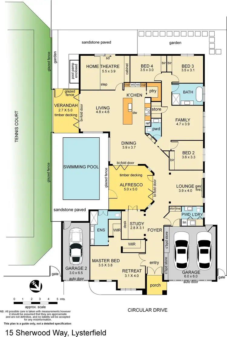 Floorplan of Homely house listing, 15 Sherwood Way, Lysterfield VIC 3156