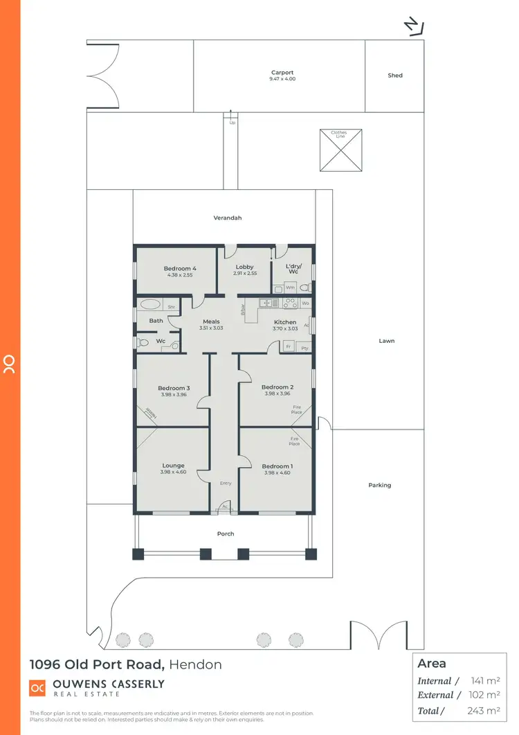 Floorplan of Homely house listing, 1096 Old Port Road, Hendon SA 5014
