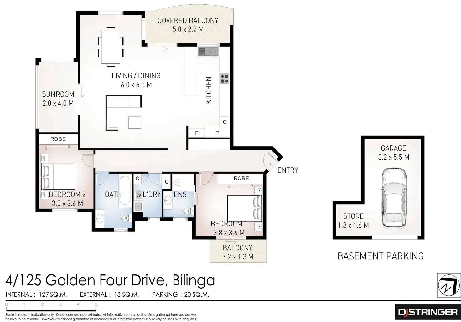Floorplan of Homely apartment listing, 4/125 Golden Four Drive, Bilinga QLD 4225