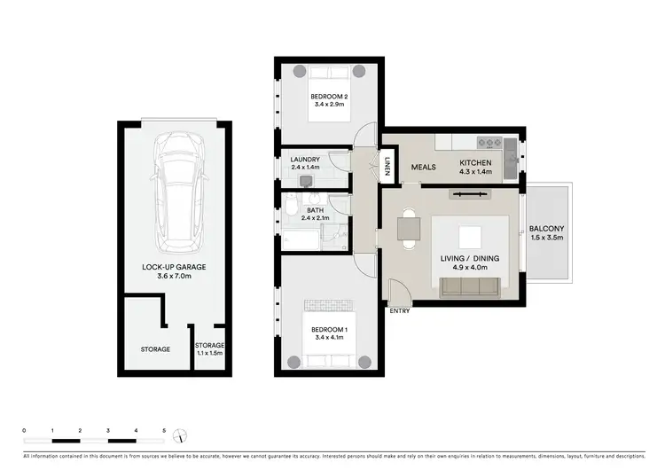 Floorplan of Homely unit listing, 3/25 Baxter Avenue, Kogarah NSW 2217