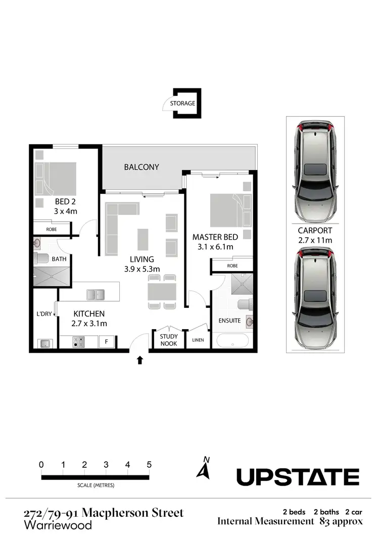 Floorplan of Homely unit listing, 272/79-91 MacPherson Street, Warriewood NSW 2102