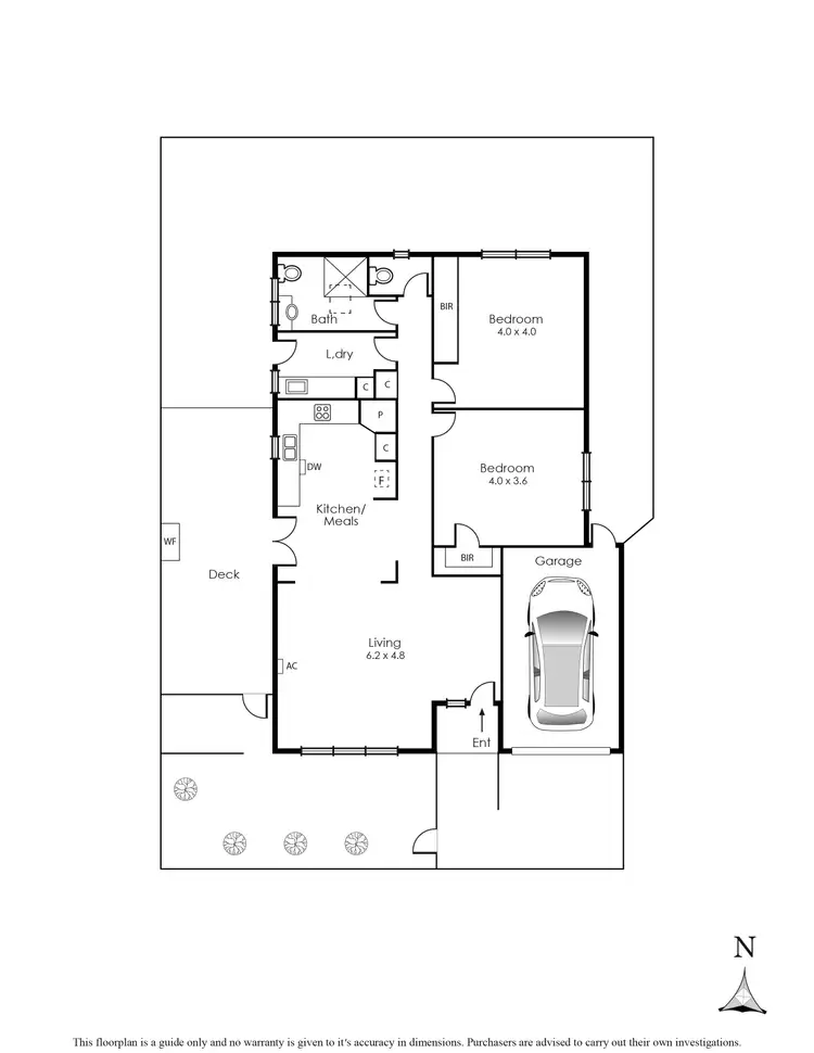 Floorplan of Homely townhouse listing, 3/84 Como Parade West, Mentone VIC 3194