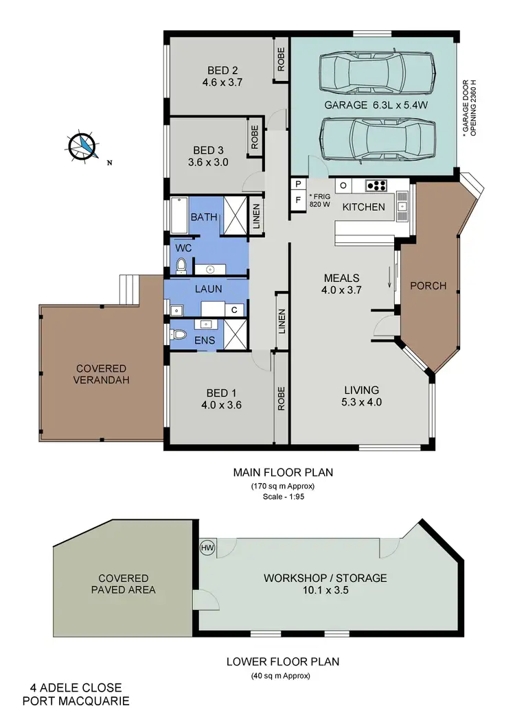 Floorplan of Homely house listing, 4 Adele Close, Port Macquarie NSW 2444
