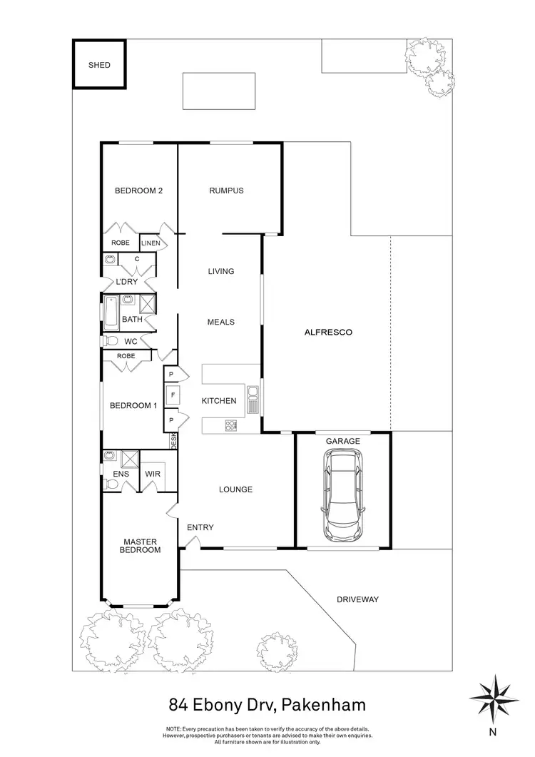 Floorplan of Homely house listing, 84 Ebony Drive, Pakenham VIC 3810
