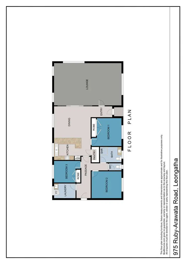 Floorplan of Homely house listing, 975 Ruby-Arawata Road, Ruby VIC 3953