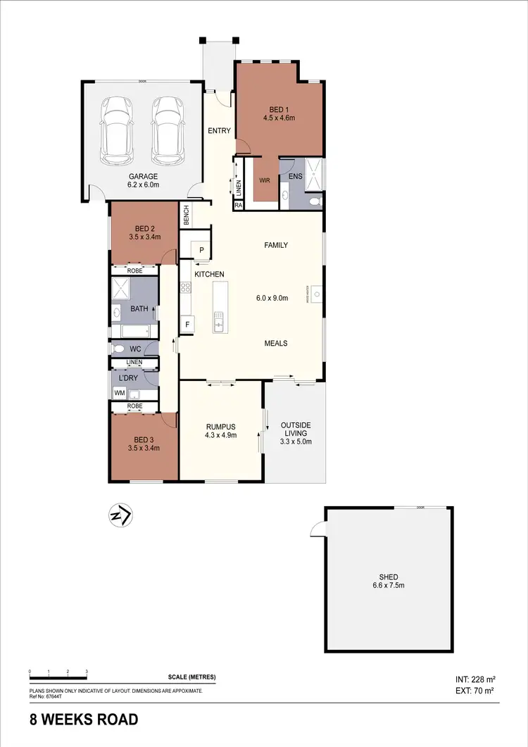 Floorplan of Homely house listing, 8 Weeks Road, Ascot VIC 3551