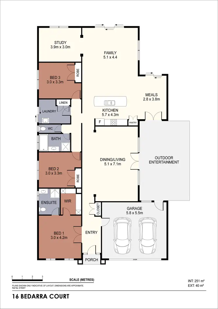 Floorplan of Homely house listing, 16 Bedarra Court, Maiden Gully VIC 3551