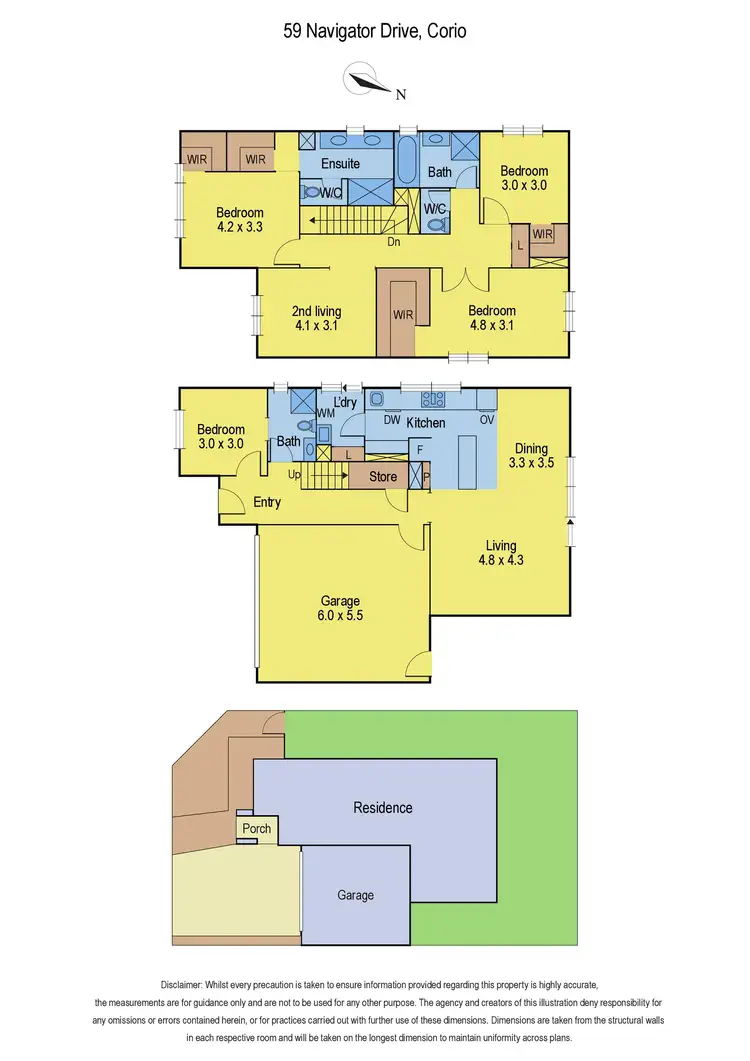 Floorplan of Homely house listing, 59 Navigator Drive, Corio VIC 3214