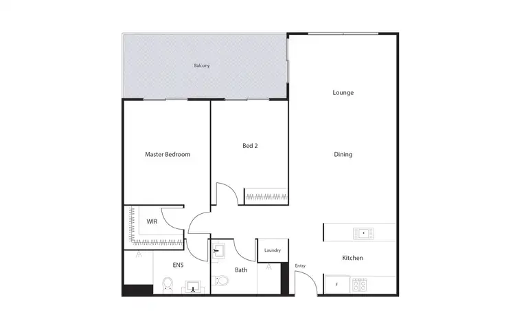 Floorplan of Homely apartment listing, 135/61 John Gorton Drive, Wright ACT 2611