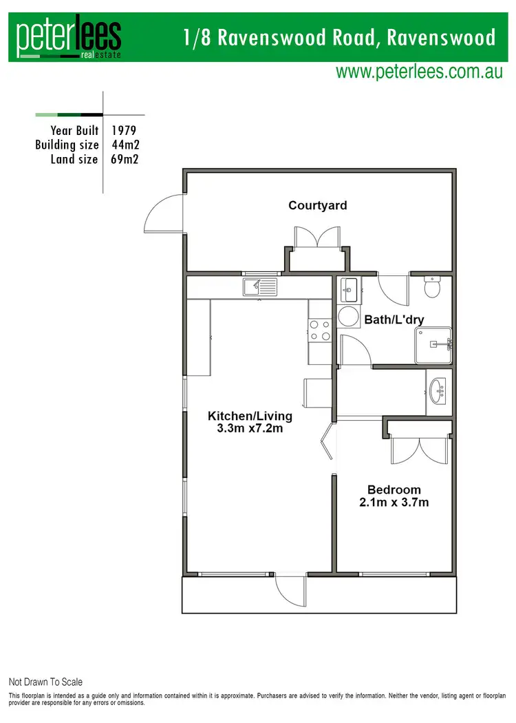 Floorplan of Homely unit listing, 1/8 Ravenswood Road, Ravenswood TAS 7250