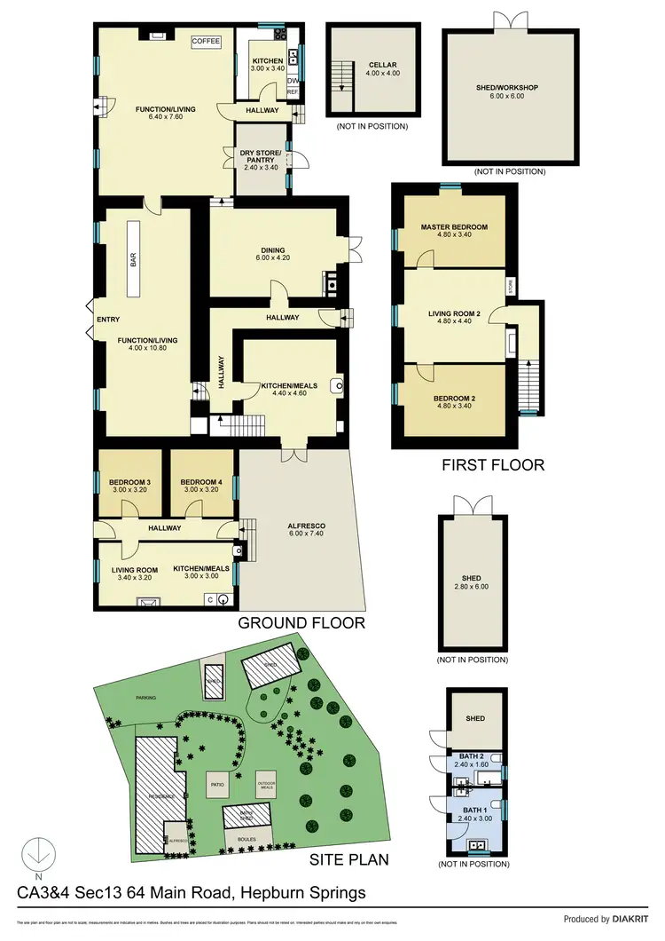 Floorplan of Homely house listing, Level CA 3 and 4/section 13/64 Main Road, Hepburn Springs VIC 3461