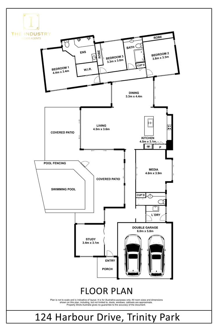 Floorplan of Homely house listing, 124 Harbour Drive, Trinity Park QLD 4879