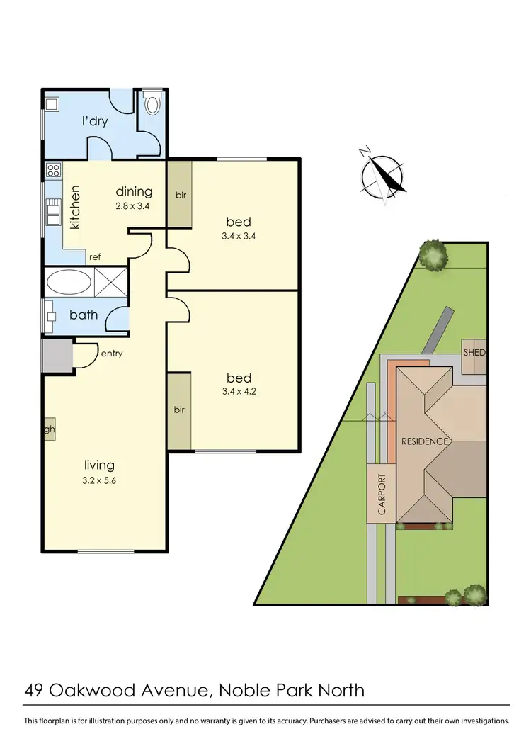 Floorplan of Homely house listing, 49A Oakwood Avenue, Dandenong North VIC 3175