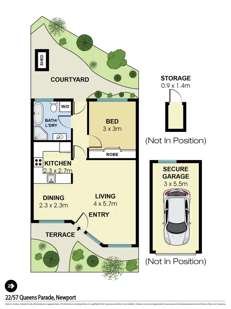 Floorplan of Homely apartment listing, 22/57 Queens Parade, Newport NSW 2106