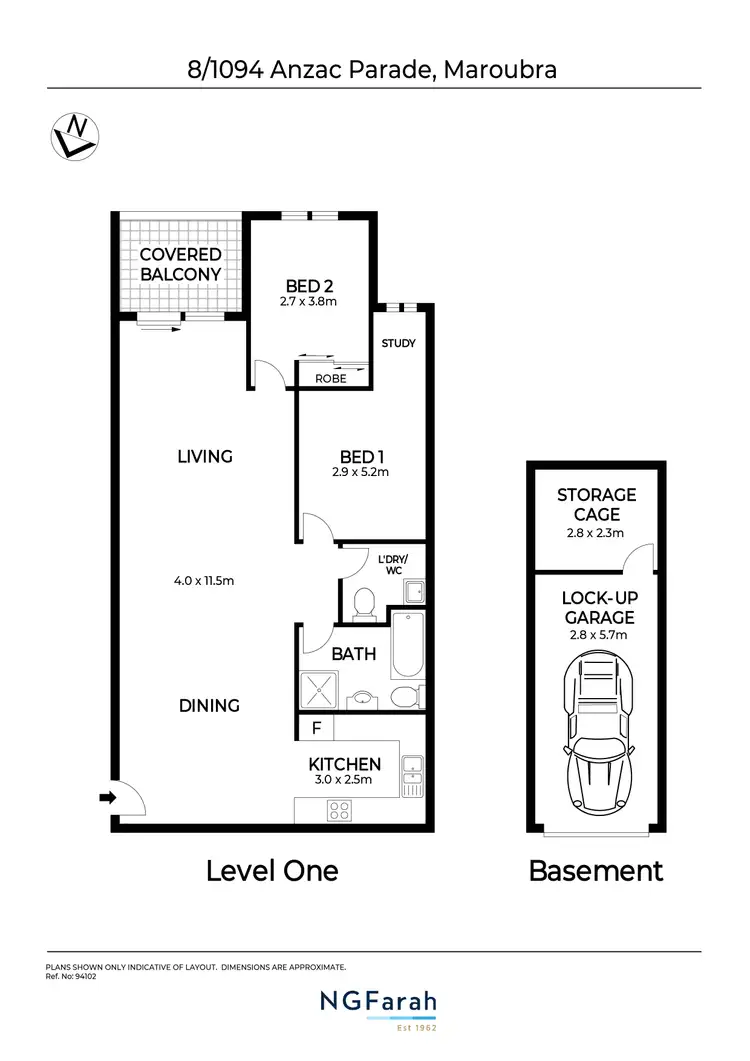 Floorplan of Homely apartment listing, 8/1094 Anzac Parade, Maroubra NSW 2035