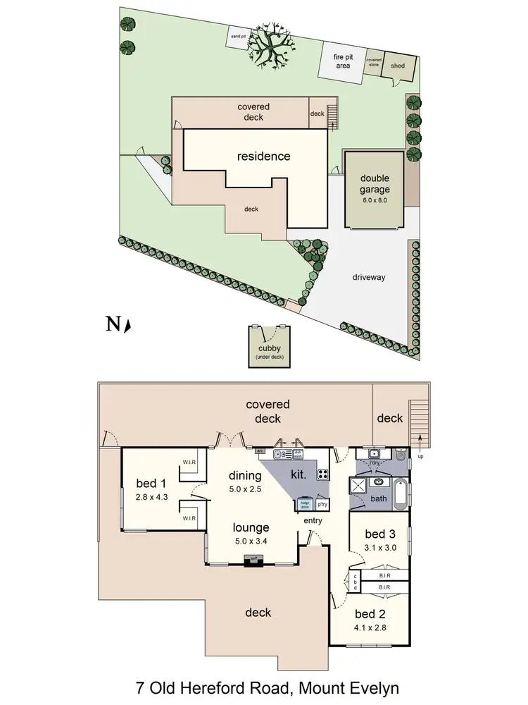 Floorplan of Homely house listing, 7 Old Hereford Road, Mount Evelyn VIC 3796