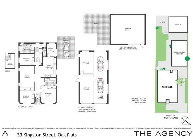 Floorplan of Homely house listing, 33 Kingston Street, Oak Flats NSW 2529