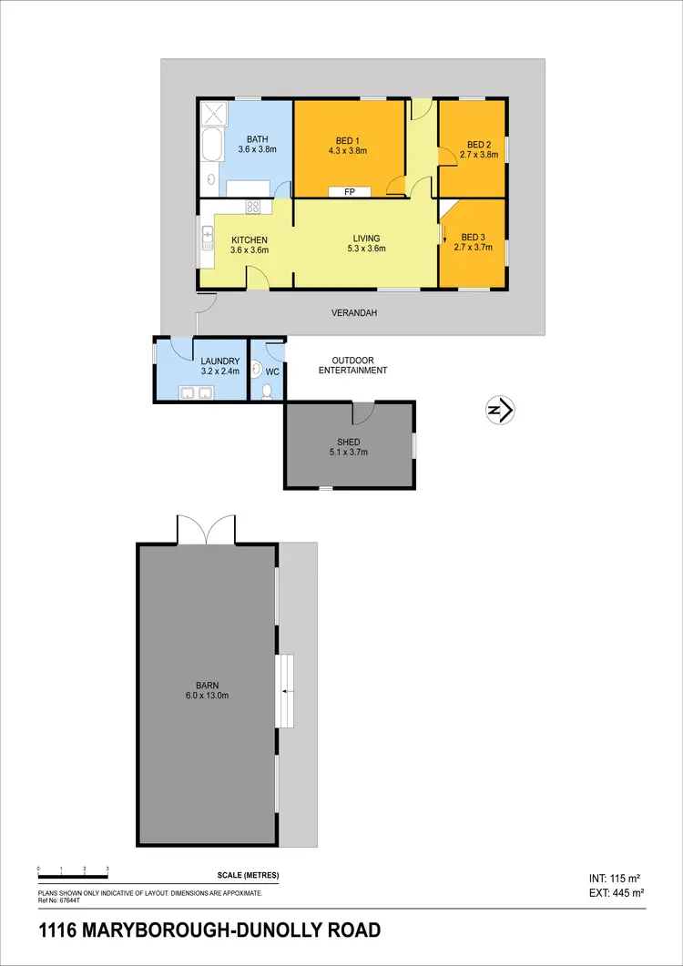 Floorplan of Homely rural property listing, 1116 Maryborough-Dunolly Road, Bet Bet VIC 3472