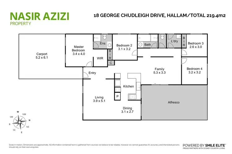 Floorplan of Homely house listing, 18 George Chudleigh Drive, Hallam VIC 3803
