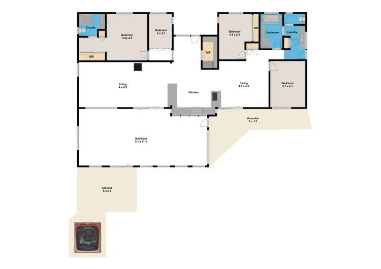 Floorplan of Homely house listing, 39 Biram Drive, Warragul VIC 3820