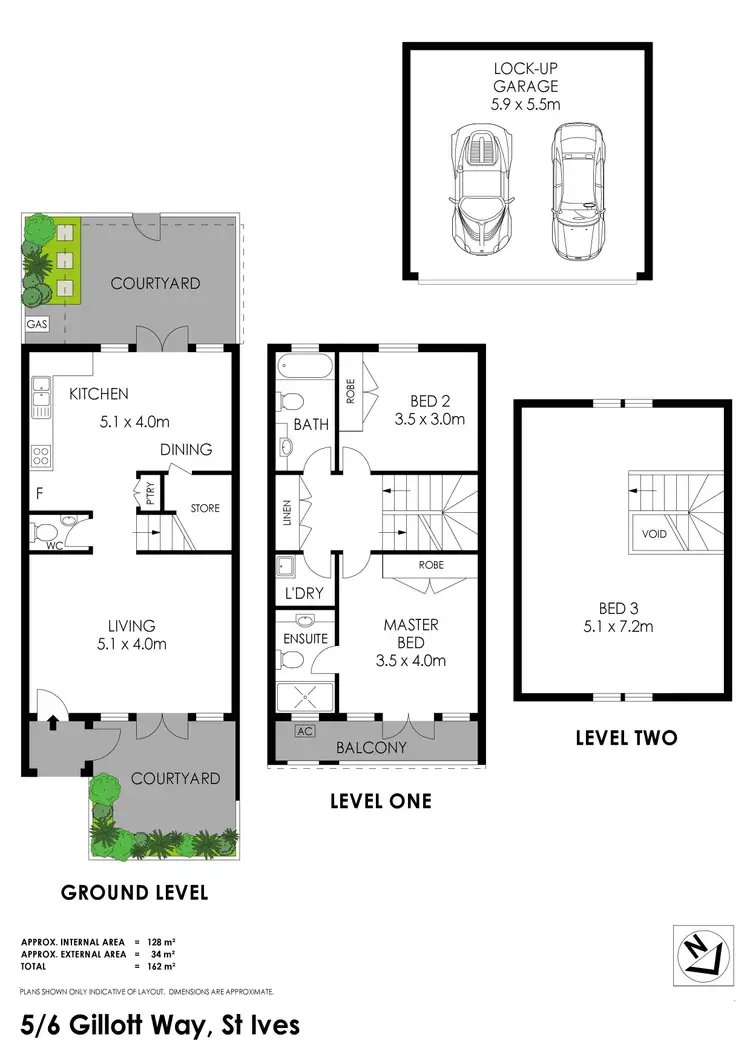 Floorplan of Homely townhouse listing, 5/6 Gillott Way, St Ives NSW 2075