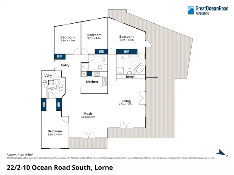 Floorplan of Homely unit listing, 22/2-10 Ocean Road South, Lorne VIC 3232