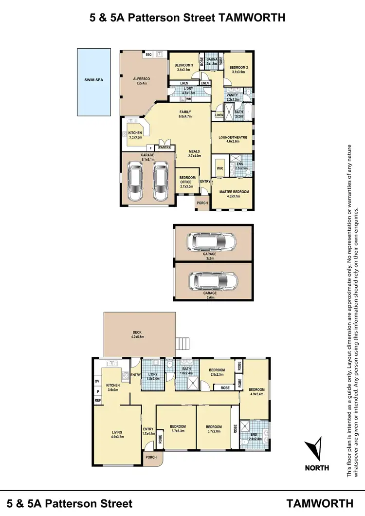 Floorplan of Homely house listing, 5 & 5a Patterson Street, Tamworth NSW 2340