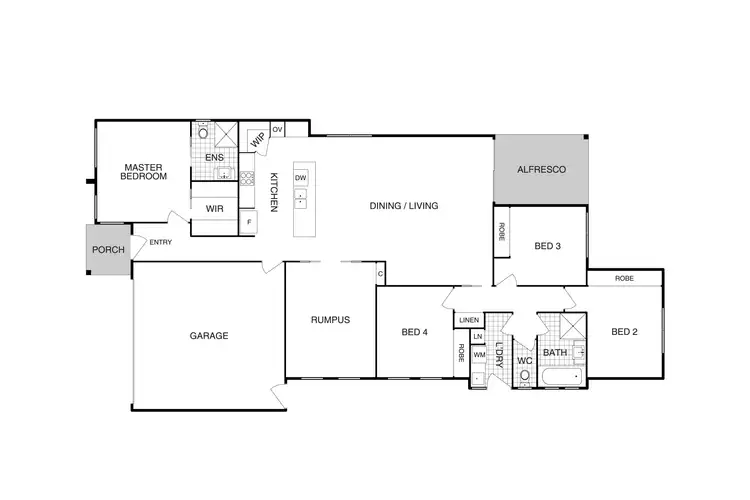 Floorplan of Homely house listing, 18 Dunnart Circuit, Throsby ACT 2914